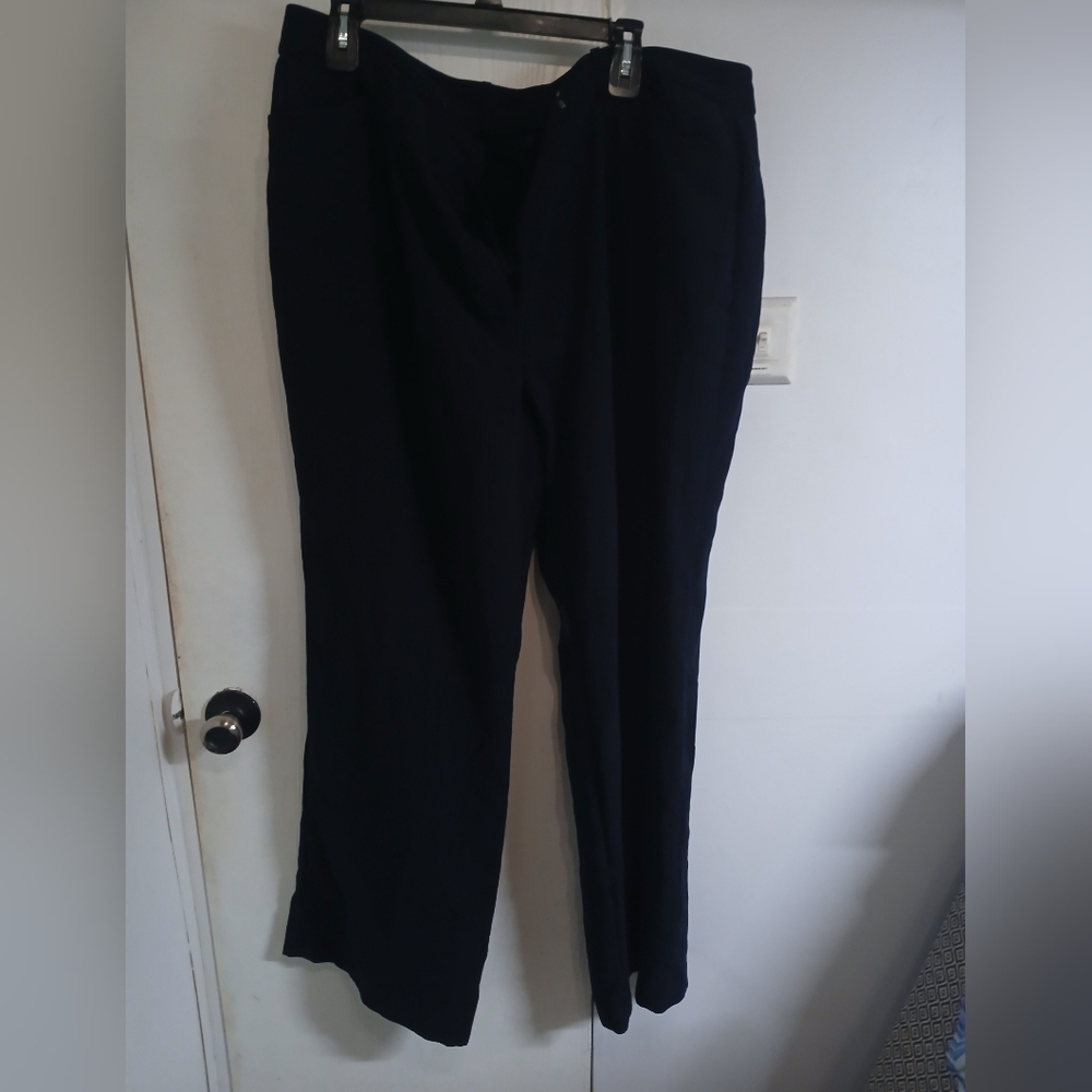 Worthington Classic Navy Pinstripe Women's Trousers